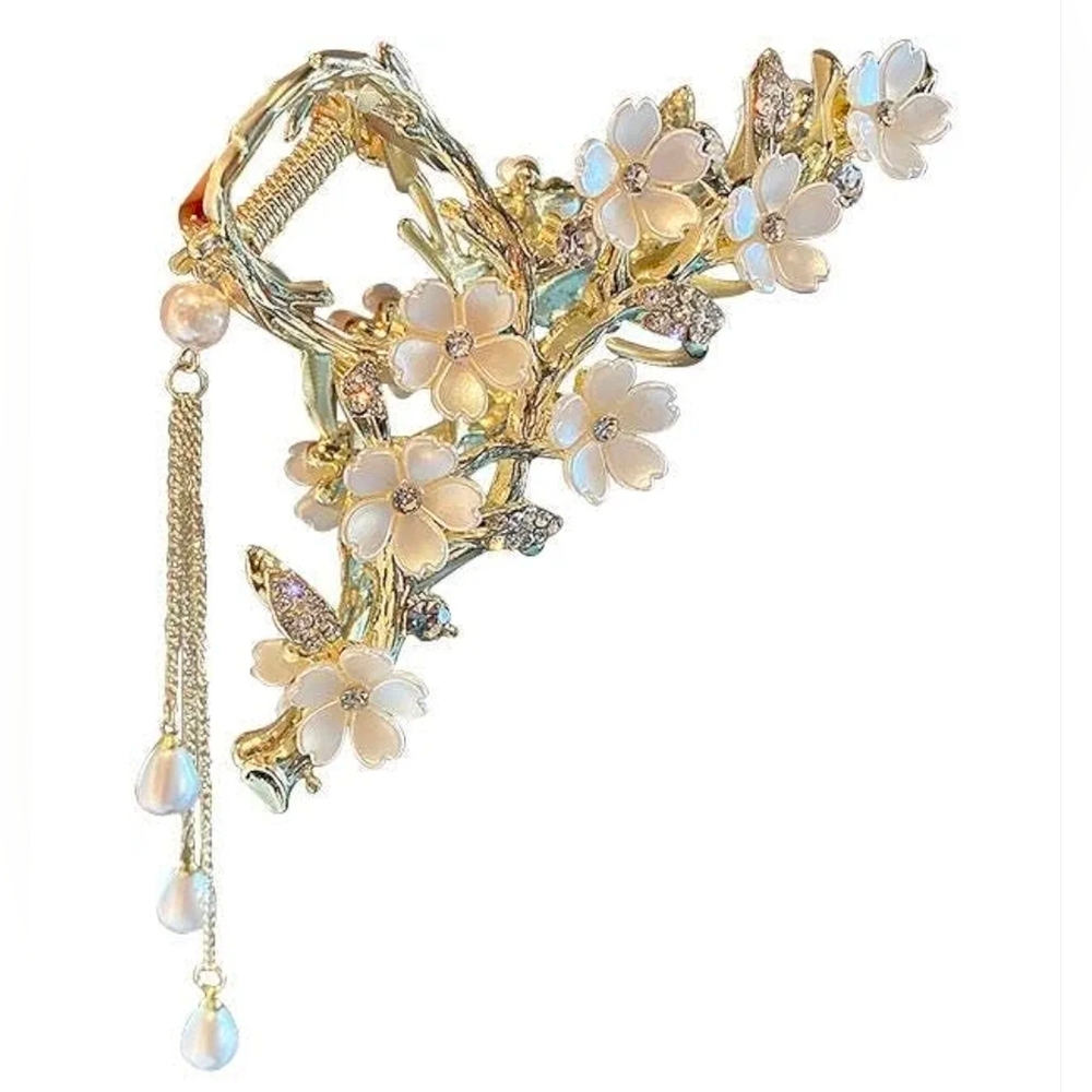 Elegant Floral Gold‎ Hair Clip